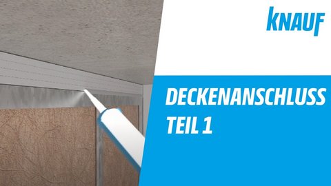 Gleitender Deckenanschluss von Wänden - mit Brand- und Schallschutz