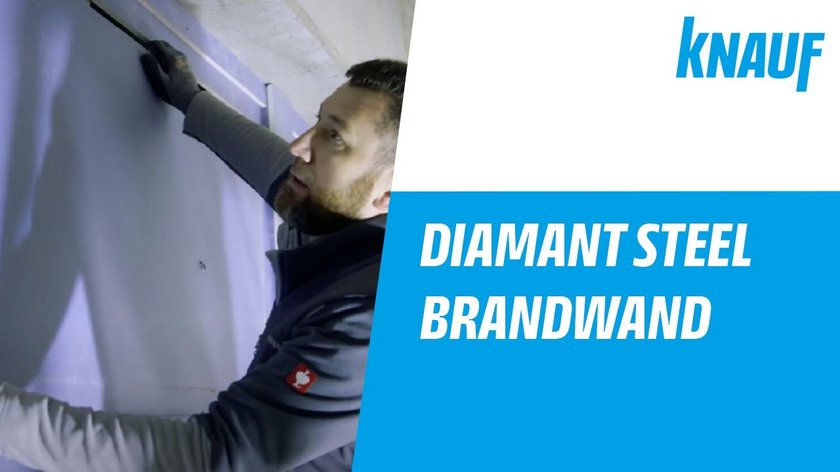 Brandwand mit Knauf Diamant Steel